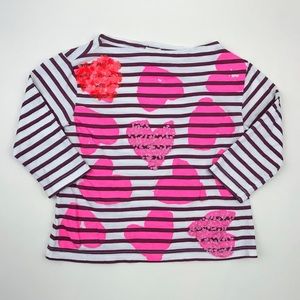 Crewcuts Heart & Stripes Top